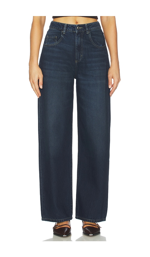 Icon Denim Poppy Wide Leg Jeans. - In Blue
