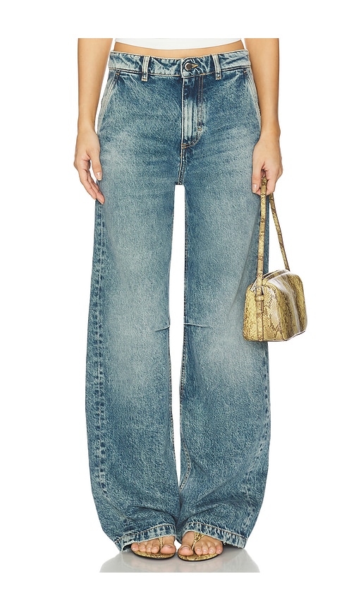 Icon Denim Ava Wide Leg Jeans In Blue