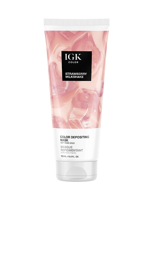 Color Depositing Mask in Strawberry Milkshake.