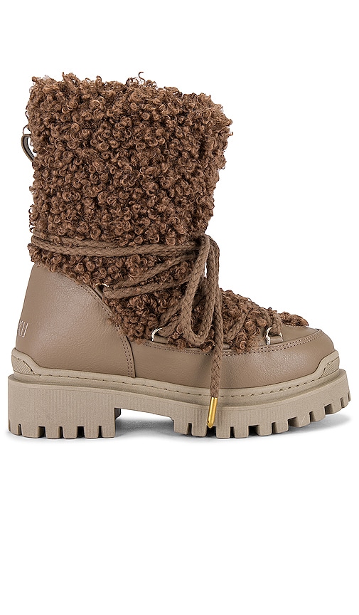 Inuikii Faux Leather Riccio Boot In Brown