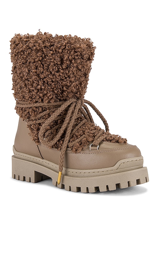 Shop Inuikii Faux Leather Riccio Boot In Brown
