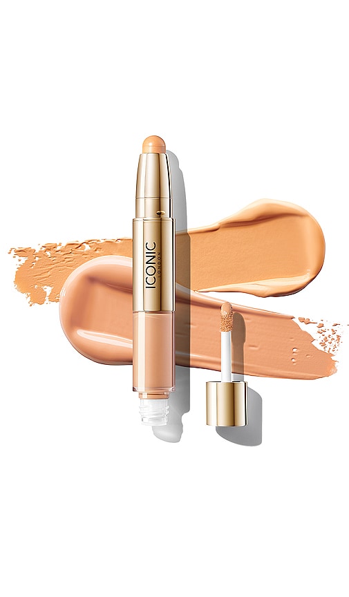 Iconic London Radiant Concealer And Brightening Duo In Warm Medium