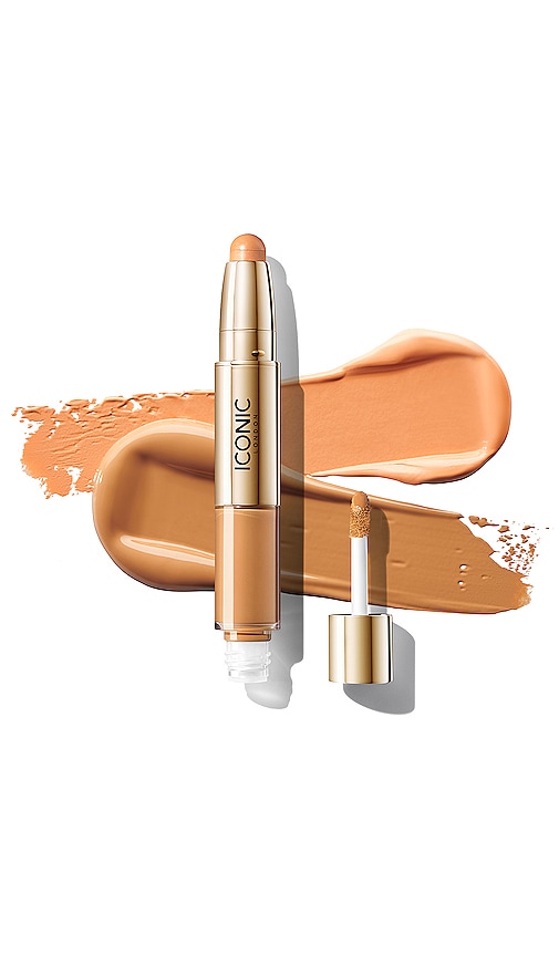 Iconic London Radiant Concealer And Brightening Duo In Golden Tan