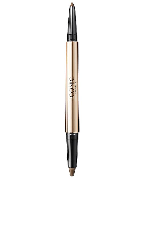 Shop Iconic London Smokey Eye Duo Kajal In Chocolate Brown