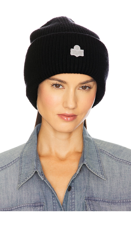 Isabel Marant Ribbed Beanie Hat In Black