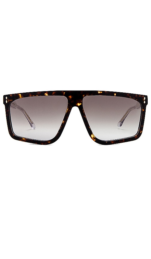 Shop Isabel Marant Flat Top Sunglasses In Brown