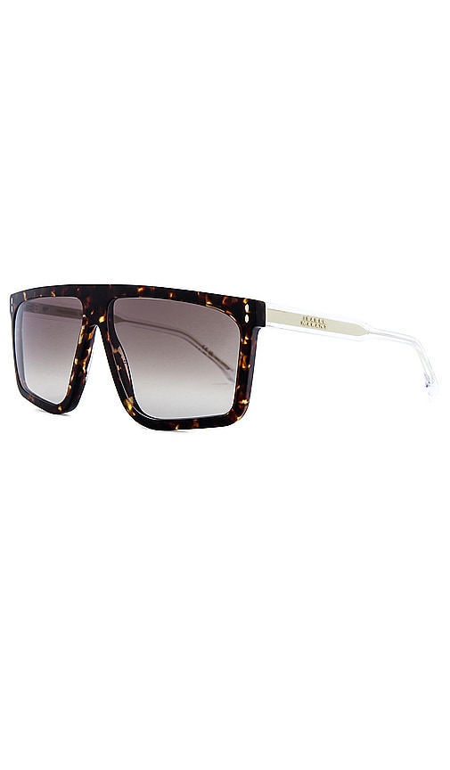 Shop Isabel Marant Flat Top Sunglasses In Brown