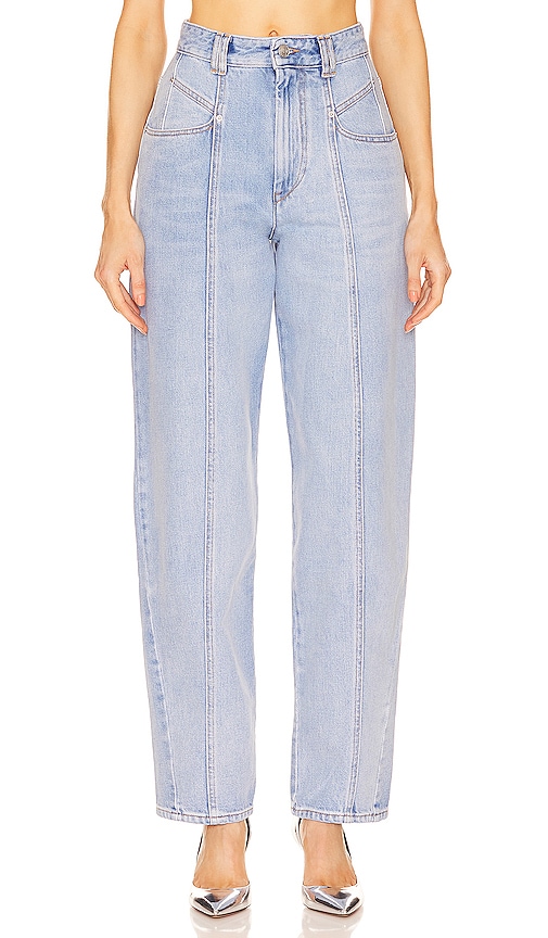 Isabel Marant Vetan High-rise Wide-leg Jeans In Light Blue