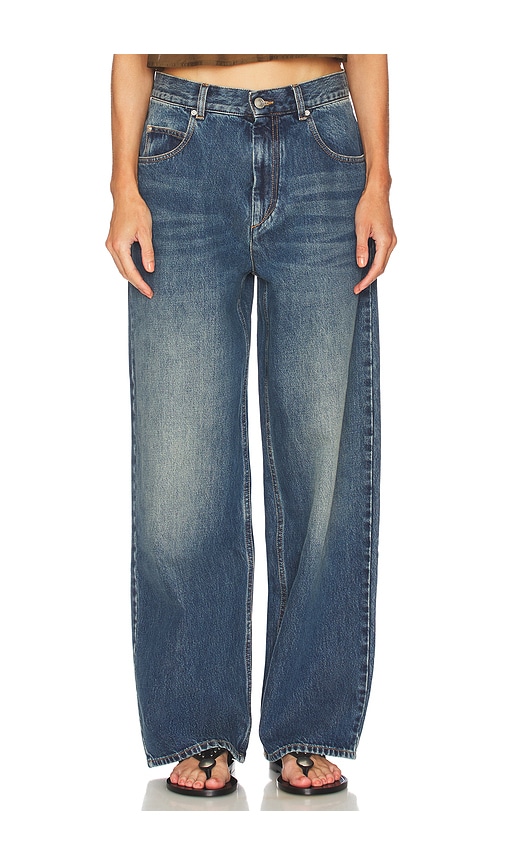 Isabel Marant Joanny Wide Leg In Blue