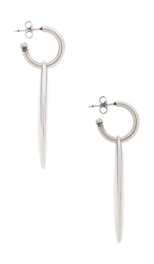 Isabel Marant Silver Teardrop Earrings In Silver