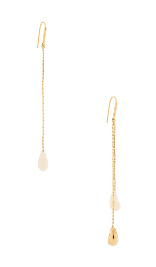 Isabel Marant Asymmetric Earrings In Sand