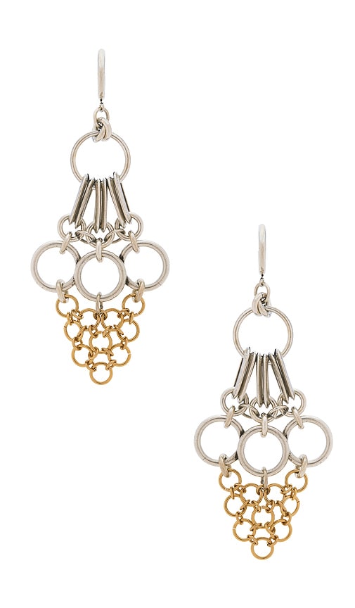  Isabel Marant Ohrringe Awar Long In Metallic Silver. 