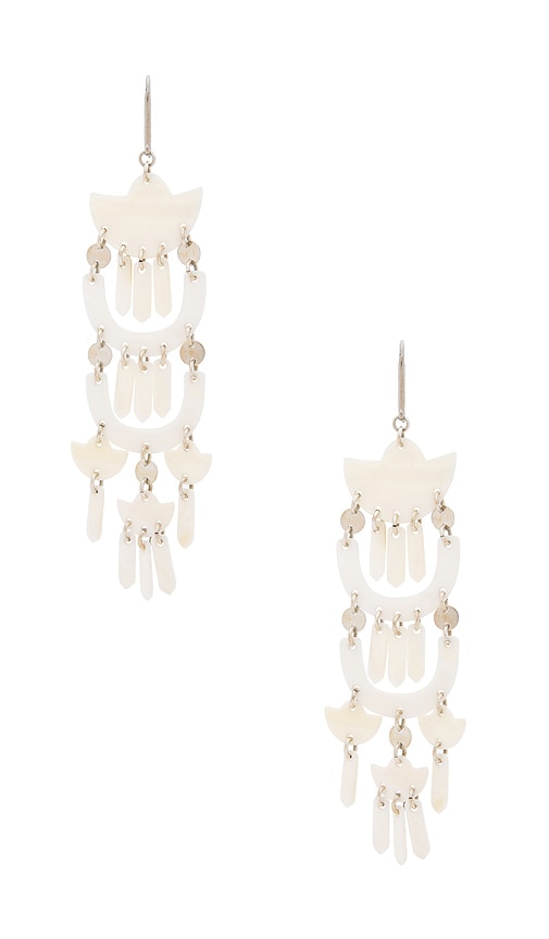  Isabel Marant Ohrringe Yue Long In White. 