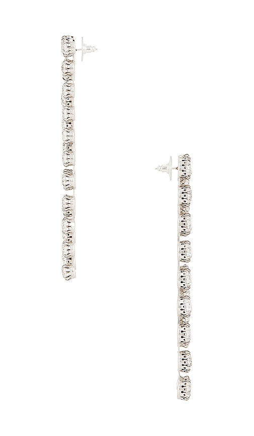 Shop Isabel Marant Wild Shore Earrings In Transparent & Silver