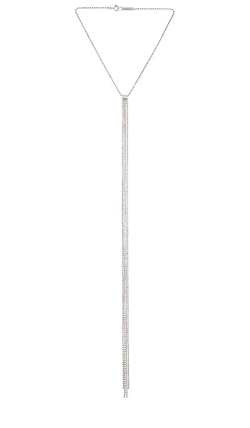 Isabel Marant Charming Lady Necklace in Transparent & Silver