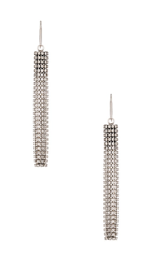 Shop Isabel Marant Naoko Earrings In Transparent & Silver