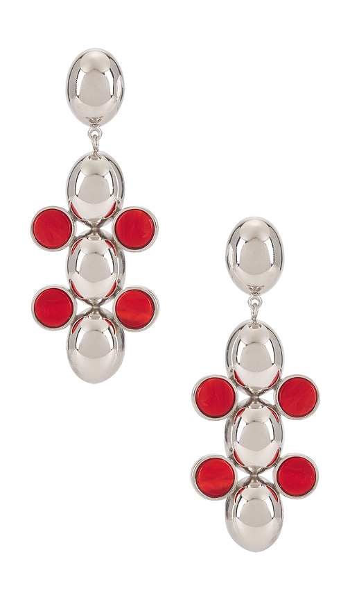 Shop Isabel Marant Varana Earrings In Henna & Silver