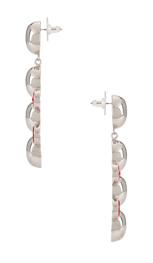 Shop Isabel Marant Varana Earrings In Henna & Silver