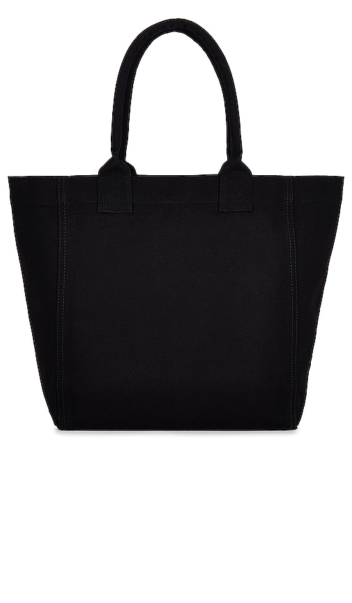 Isabel Marant Yenky Small Logo Canvas Tote Bag In Black