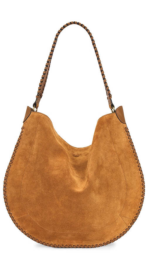 Shop Isabel Marant Oskan Hobo Soft Bag In Cognac