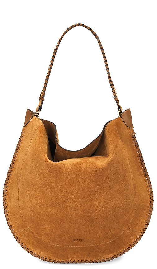 Shop Isabel Marant Oskan Hobo Soft Bag In Cognac