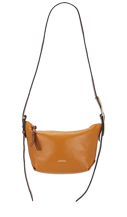 Shop Isabel Marant Leyden Mini Shoulder Bag In Cognac