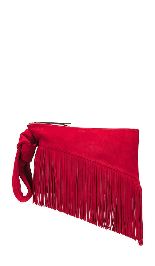 Shop Isabel Marant Faro Clutch In 红色