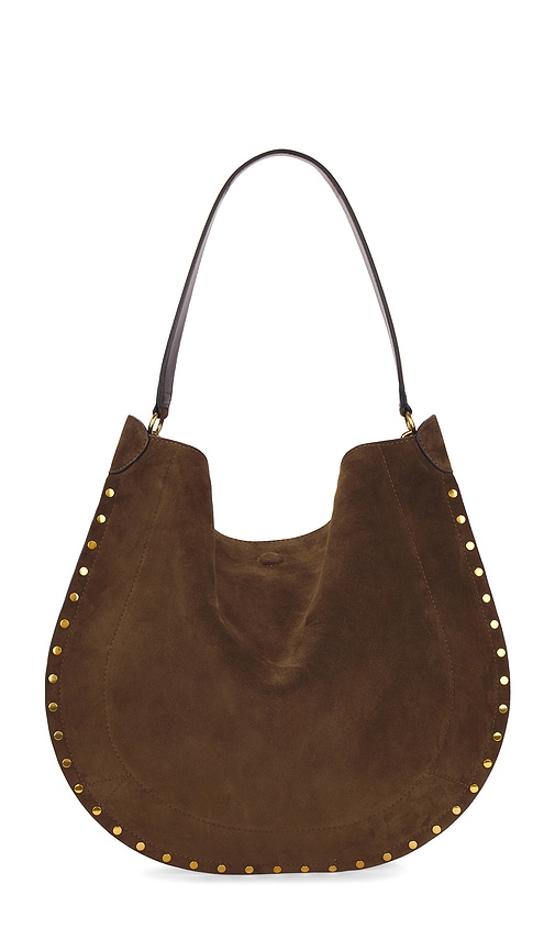 Shop Isabel Marant Oskan Hobo Soft Bag In Brown