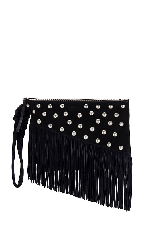 Shop Isabel Marant Faro Stud Clutch In 블랙