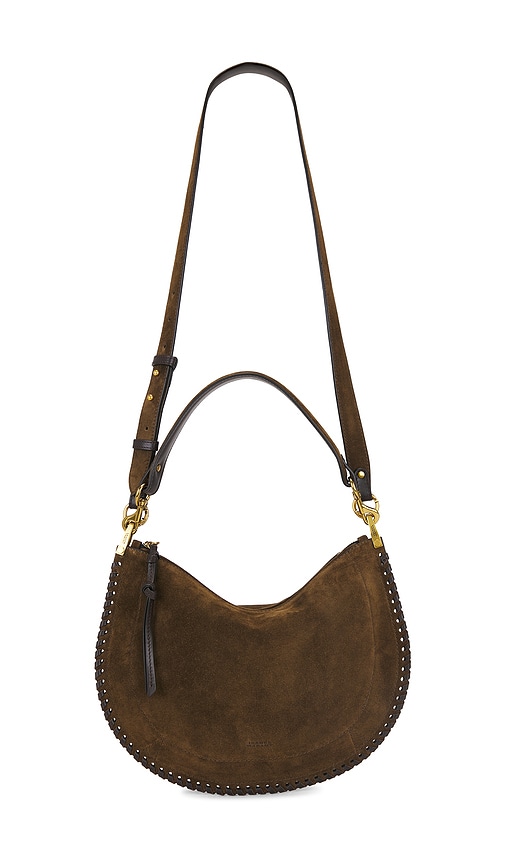 Oskan Soft Zip Shoulder Bag in Sage.