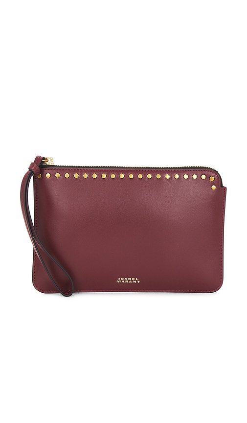 Isabel Marant Flat Pouch In Burgundy