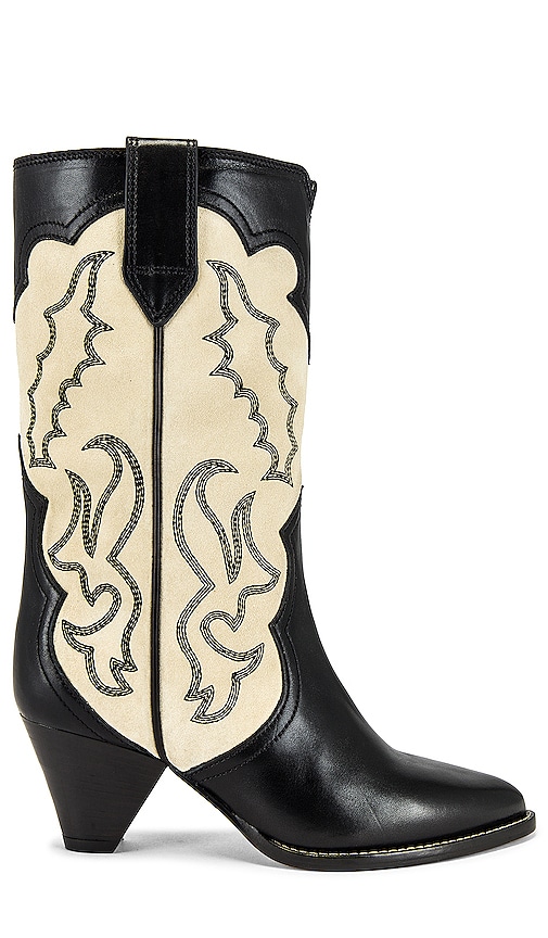 Isabel Marant Linle Bootie in Black & Ecru