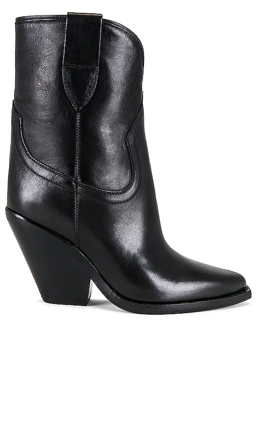 Isabel Marant Leyane Bootie in Black Leather
