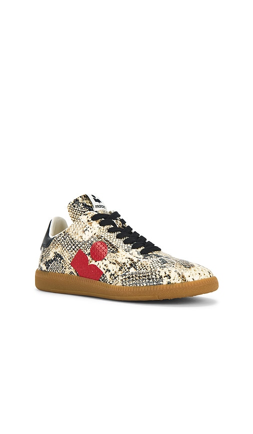 Isabel Marant Kaycee Leather Sneaker In Beige