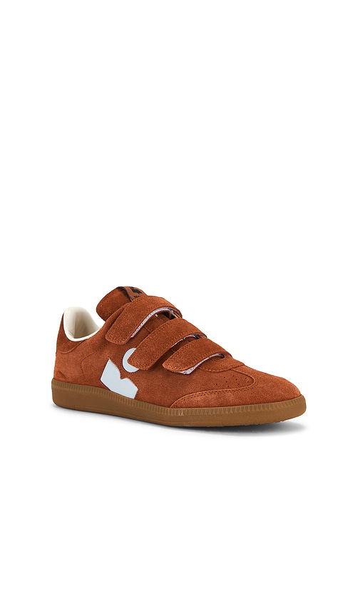 Isabel Marant Beth Calfskin Suede Low-top Sneakers In Brown
