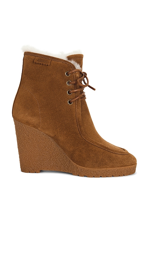 Isabel Marant Cylia Shearling Wedge Boot in Cognac. - size 36 (also in 37, 38, 39, 40)