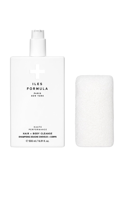 Iles Formula Hair + Body Cleanse With Body Sponge