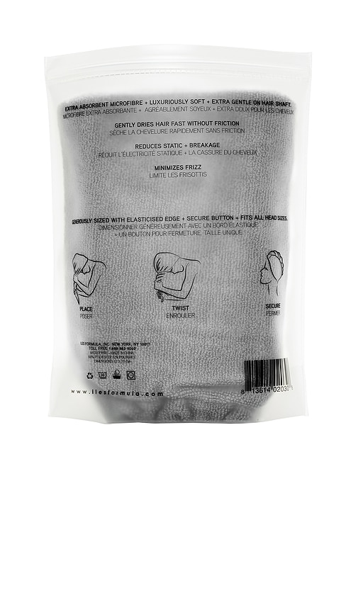 Iles Formula Signature Hair Turban Towel In Gray