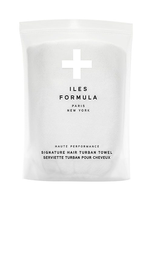 Iles Formula Signature Hair Turban Towel In White
