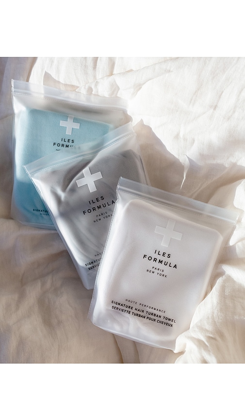 Iles Formula Signature Hair Turban Towel In White