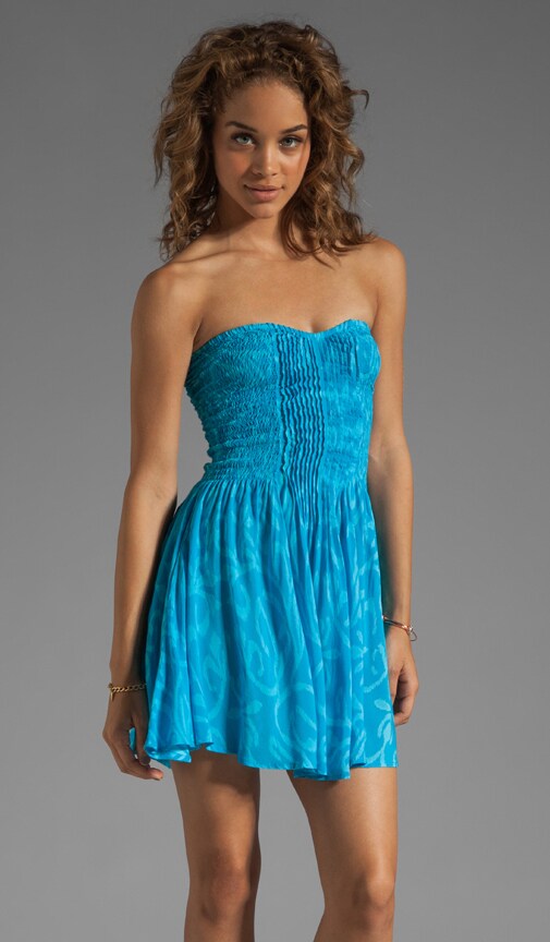 Wren Strapless Pleated Mini Dress