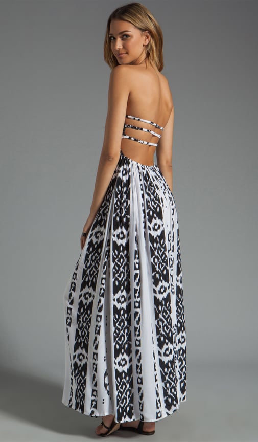 Flamingo Smocked Bandeau Maxi Dress