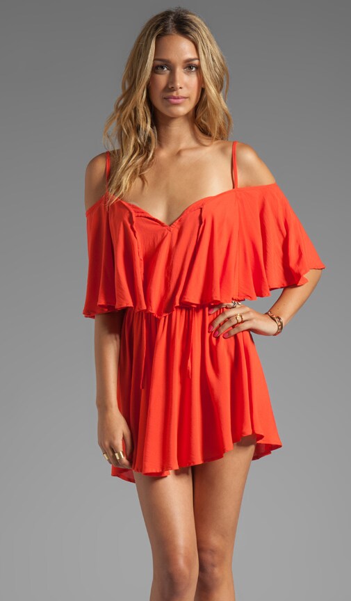 Zhina Flounce Top Mini Dress With Interchangeable Top