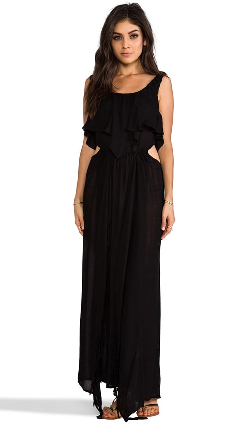 Zanzibar Flounce Cut Out Maxi Dress