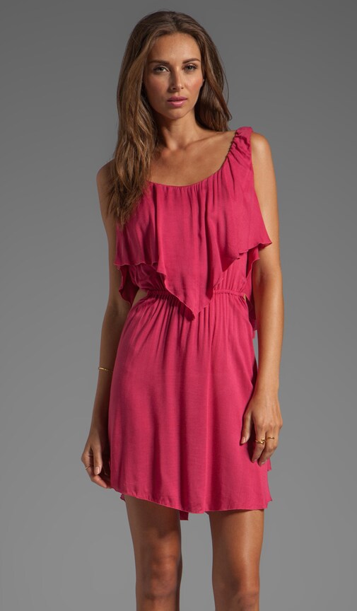 Sky Flounce Cut Out Mini Dress
