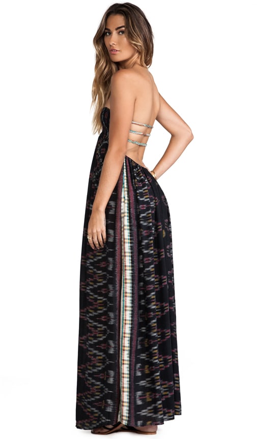 Flamingo Smocked Bandeau Maxi Dress