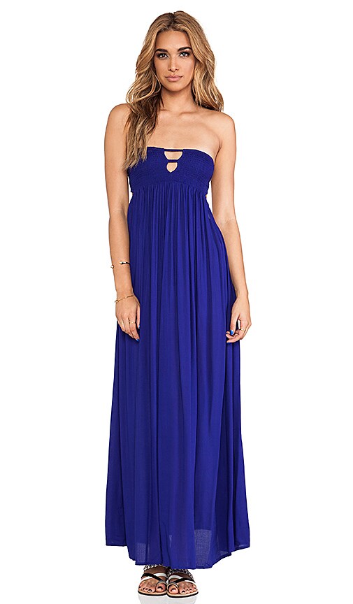 Flamingo Smocked Bandeau Maxi