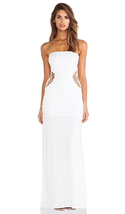 superdown Lilian Strapless Dress in White