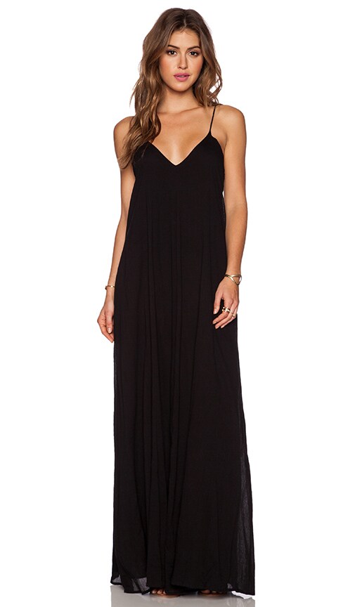 Indah Penda Pocket Maxi Dress in Black