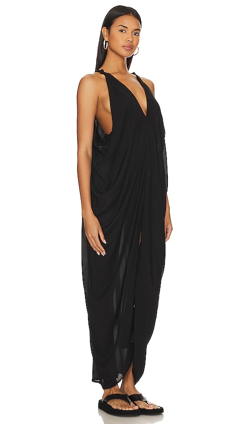 Shop Indah Nammos Grecian Maxi Dress In Black